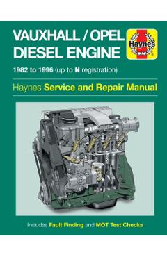 Coperta cărții 'Vauxhall/Opel 1.5, 1.6 & 1.7 litre Diesel Engine (82 - 96) Haynes Repair Manual -'