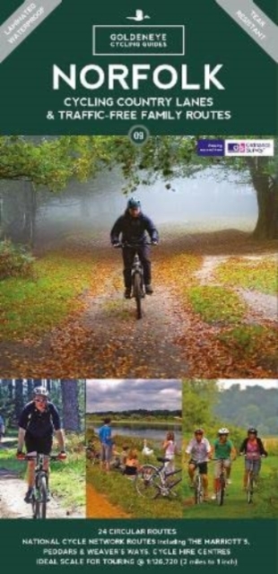 Norfolk Cycling Country Lanes Map - Al Churcher