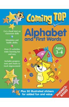 Coperta cărții 'Coming Top: Alphabet and First Words - Ages 3-4 -'