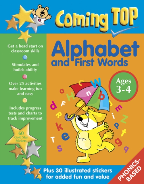 Coperta cărții 'Coming Top: Alphabet and First Words - Ages 3-4 -'