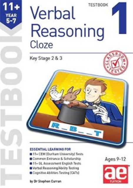 11+ Verbal Reasoning Year 5-7 Cloze Testbook 1 - Stephen C.|vokes Curran