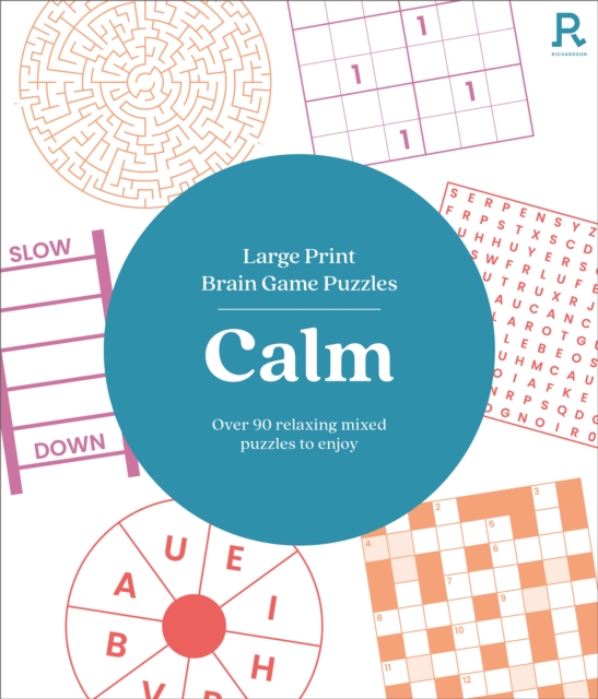 Large Print Brain Game Puzzles - Calm (Puzzle Book for Adults) - 