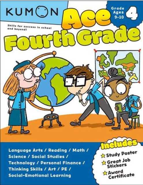 Coperta cărții 'Kumon Ace Fourth Grade -'