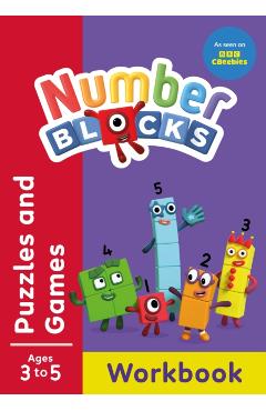 Coperta cărții 'Numberblocks Puzzles and Games (Red Level Workbook) -'