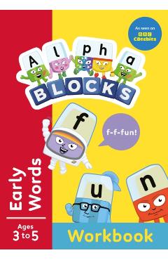 Coperta cărții 'Alphablocks Early Words (Red Level Workbook) -'