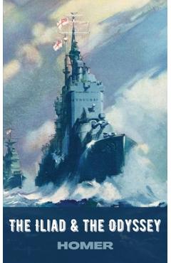 Coperta cărții 'Homer: The Iliad & the Odyssey (Deluxe Hardbound Edition) -'