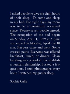 Sophie Calle: The Sleepers - Sophie Calle