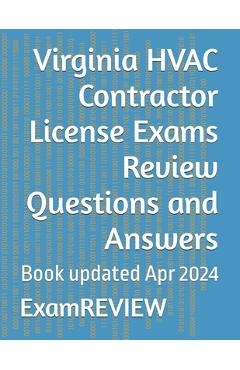Coperta cărții 'Virginia HVAC Contractor License Exams Review Questions and Answers - Mike Yu'