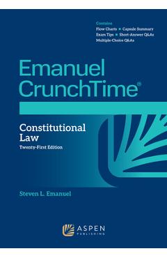 Poza produsului CrunchTime for Contstitutional Law - Steven L. Emanuel