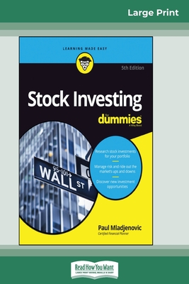 Stock Investing For Dummies, 5th Edition (16pt Large Print Edition) - Paul Mladjenovic