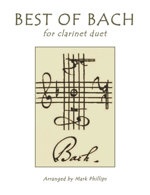Coperta cărții 'Best of Bach for Clarinet Duet - Mark Phillips'