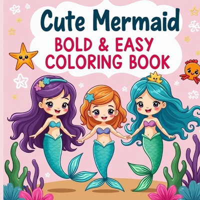 Bold and Easy Mermaid Coloring Book for Kids 3-6: Bold and Easy Coloring Book - Laura Bidden