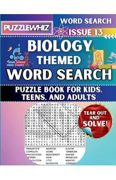 Poza produsului Biology - Themed Word Search - Fun & Educational Puzzles for Kids, Teens, and Adults (Large Print Edition): Featuring Engaging Themed Word Search Puzz - Puzzlewhiz Publishing