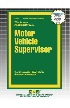 Coperta cărții 'Motor Vehicle Supervisor -'