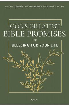 Poza produsului God's Greatest Bible Promises of Blessing for Your Life: Over 100 Scriptures from the King James Version Easy Read Bible (Kjver) - 