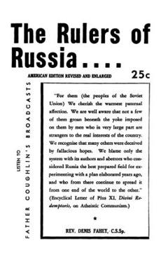 Coperta cărții 'The Rulers Of Russia - Denis Fahey'