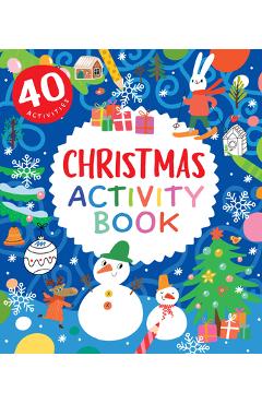 Coperta cărții 'Christmas Activity Book: 40 Activities - Nora Watkins'