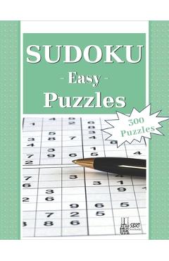 Coperta cărții 'Easy Sudoku Puzzles: 300 Easy Sudoku Puzzles and Solutions. Perfect for Beginners - Sbrt Pub'