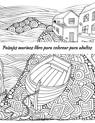 Paisajes marinos libro para colorear para adultos - Nick Snels