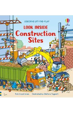 Coperta cărții 'Look Inside Construction Sites - Rob Lloyd Jones'