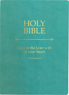 Coperta cărții 'Kjver Holy Bible, Trust in the Lord Life Verse Edition, Large Print, Coastal Blue Ultrasoft: (King James Version Easy'