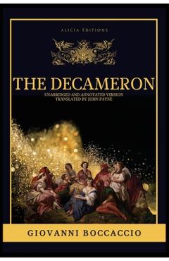 Coperta cărții 'The Decameron: Unabridged and annotated version - Giovanni Boccaccio'
