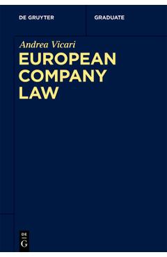 Poza produsului European Company Law - Andrea Vicari