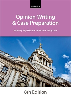 Coperta cărții 'Opinion Writing and Case Preparation Eighth Edition -'