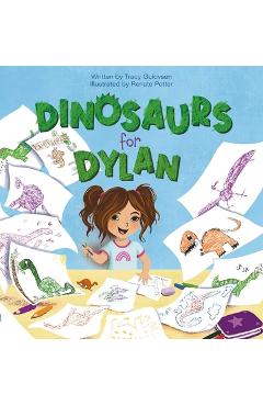 Coperta cărții 'Dinosaurs for Dylan - Tracy Gulovsen'