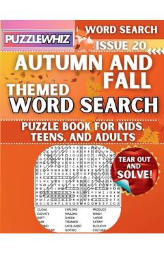 Coperta cărții 'Autumn and Fall - Themed Word Search - Fun & Educational Puzzles for Kids, Teens, and Adults (Large Print Edition):'