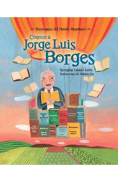 Coperta cărții 'Conoce a Jorge Luis Borges - Georgina Lázaro León'