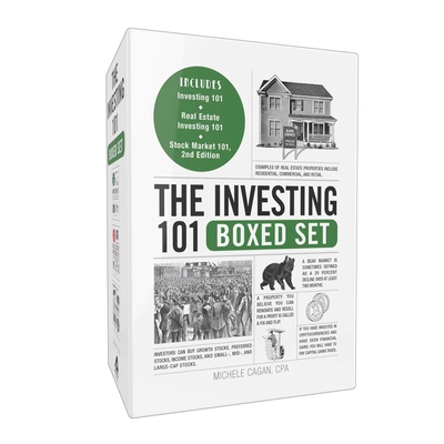Coperta cărții 'The Investing 101 Boxed Set: Includes Investing 101; Real Estate Investing 101; Stock Market 101, 2nd Edition - Michele'