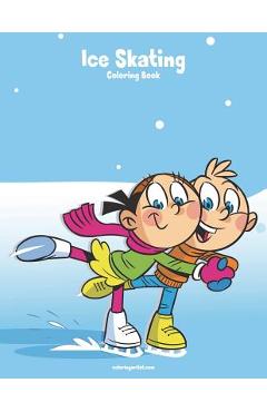Coperta cărții 'Ice Skating Coloring Book 1 - Nick Snels'