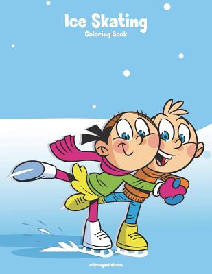 Coperta cărții 'Ice Skating Coloring Book 1 - Nick Snels'