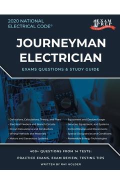 Coperta cărții 'Rhode Island 2020 Journeyman Electrician Exam Questions and Study Guide: 400+ Questions for study on the National'