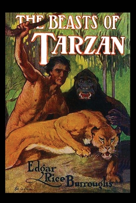 Coperta cărții 'The Beasts of Tarzan - Edgar Rice Burroughs'
