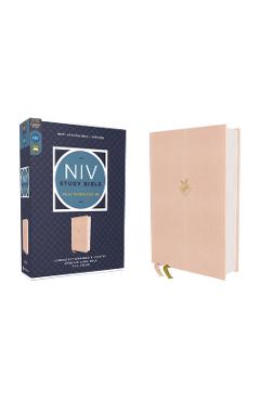 Poza produsului NIV Study Bible, Fully Revised Edition (Study Deeply. Believe Wholeheartedly.), Cloth Over Board, Pink, Red Letter, Comfort Print - Kenneth L. Barker