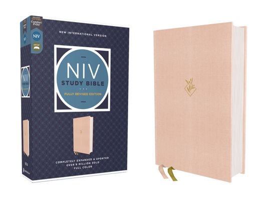 NIV Study Bible, Fully Revised Edition (Study Deeply. Believe Wholeheartedly.), Cloth Over Board, Pink, Red Letter, Comfort Print - Kenneth L. Barker