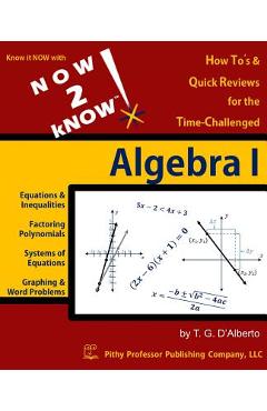 Coperta cărții 'NOW 2 kNOW Algebra 1 - T. G. D'alberto'