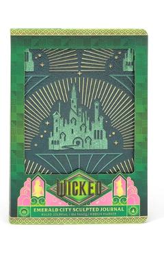 Coperta cărții 'Wicked: Emerald City Sculpted Journal -'