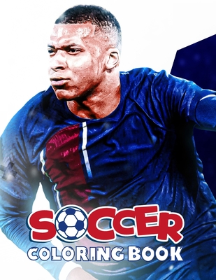 Coperta cărții 'Soccer Coloring Book: 100+ coloring pages of players, stadiums and teams of the Champions League - Let's Learn Playing'