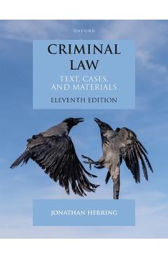 Coperta cărții 'Criminal Law 11E Paperback -'