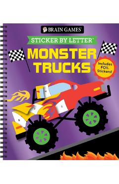 Poza produsului Brain Games - Sticker by Letter: Monster Trucks - 