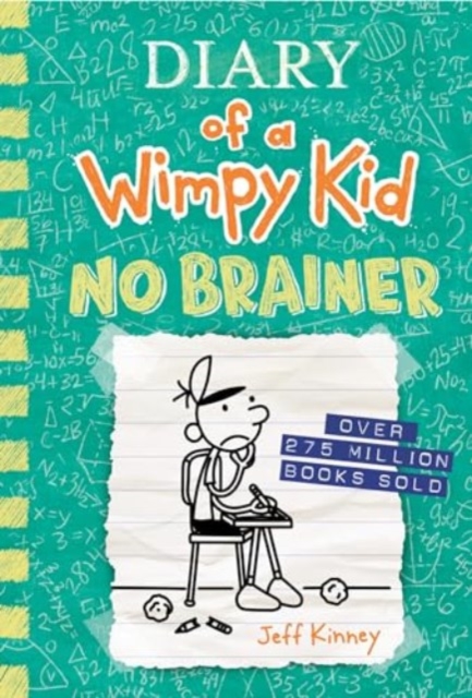 Coperta cărții 'No Brainer (Diary of a Wimpy Kid Book 18) (Export Edition) - Jeff Kinney'