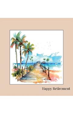 Happy Retirement Guest Book with lined pages (hardback) - Lulu And Bell