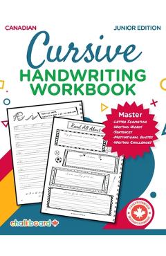 Coperta cărții 'Junior Cursive Handwriting Workbook - Cassie Hatt'