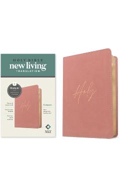 Coperta cărții 'NLT Compact Bible, Filament Enabled (Leatherlike, Holy Dusty Pink, Red Letter) -'