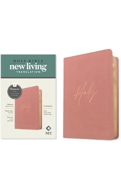 NLT Compact Bible, Filament Enabled (Leatherlike, Holy Dusty Pink, Red Letter) -