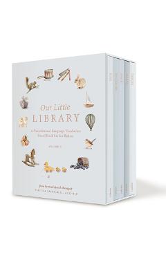 Poza produsului Our Little Library Vol. 3: A Foundational Language Vocabulary Board Book Set for Babies, Including Bugs, Dino Saurs, Sports, Space, and Trucks - Tabitha Paige