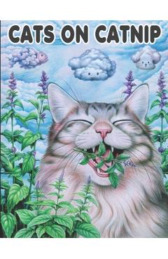 Poza produsului Cats On Catnip: A Psychedelic Coloring Book Journey - Mighty Paws Press